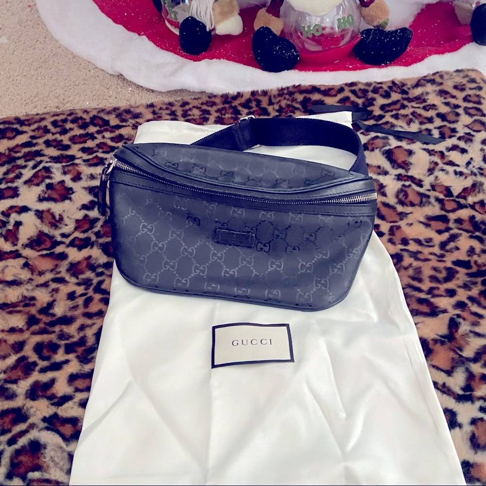 Navy Blue Gucci Fanny Pack